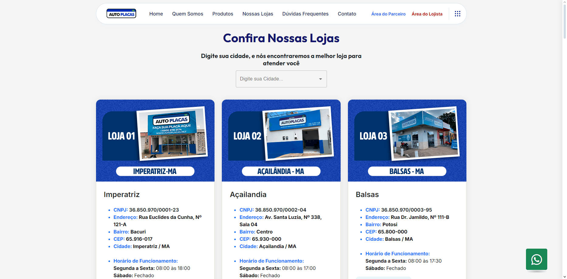NossasLojas
